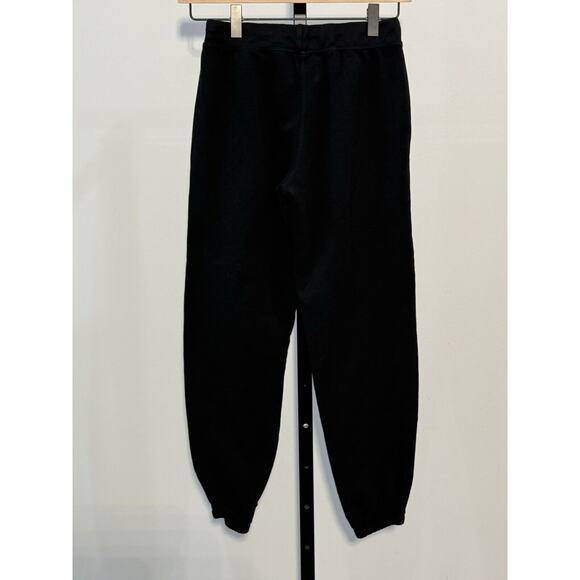 ELECTRIC & ROSE BLACK TEXTURED KNIT DRAWSTRING JOGGER LOUNGE SWEATPANTS PANTS XS - Picture 2 of 5